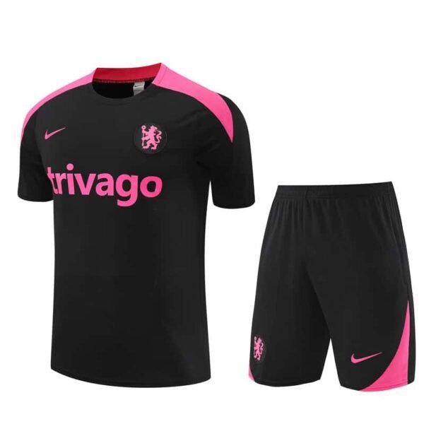 24/25 Chelsea short sleeve black kit S-XXL