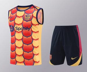 24/25 Barcelona training suit vest yellow flower  S-XXL