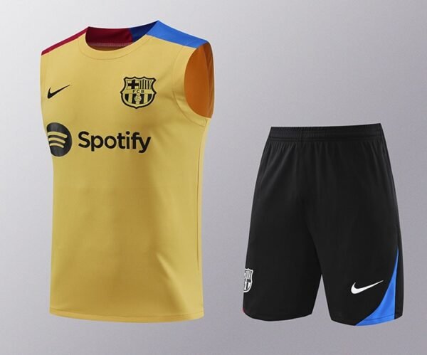 24/25 Barcelona training suit vest  mud yellow  S-XXL