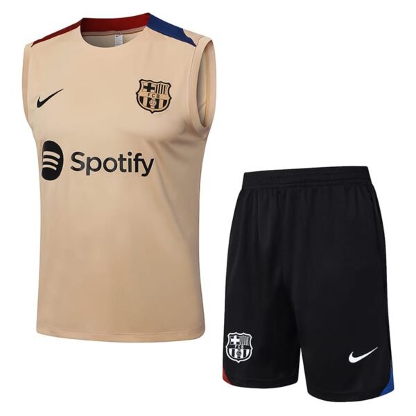 D1041 24/25 Barcelona training suit vest  mud yellow  S-XXL