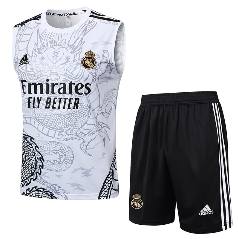 20240723234409-66a04049659a8.jpg D1058 24/25 Real Madrid WHITE dragon vest S-2XL - Imagem 1