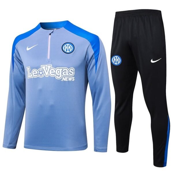 B829 24/25 Inter-Milan half zipper training suit grey S-XXL