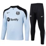 B843 24/25 Barcelona half zipper light blue training kit  S-2XL