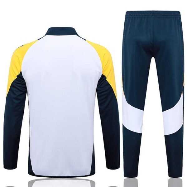 A730 24/25 Real Madrid long zipper  white kit S-2XL - Image 2