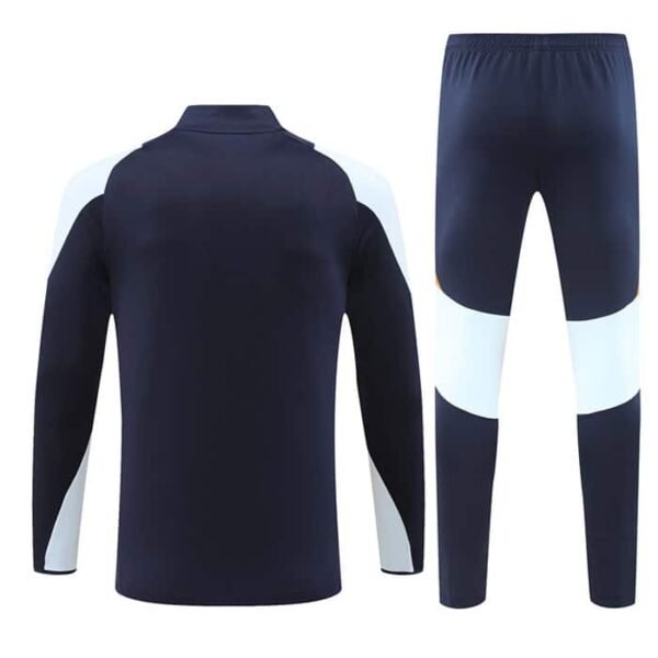 24/25 Real Madrid half zipper deep blue  training suit Size S-XXL - Image 2