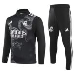 24/25 Real Madrid half zipper special black training suit Size S-XXL