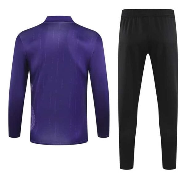 24/25 Real Madrid half zipper special purple  training suit Size S-XXL - Image 2