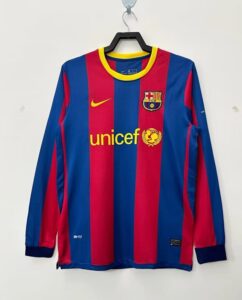2010/11 Retro Barcelona home long sleeve S-XXL