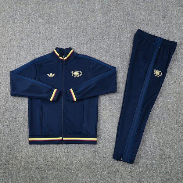 2526 Colombia  long zipper 100 anniversary deep blue kit S-XXL - Image 5