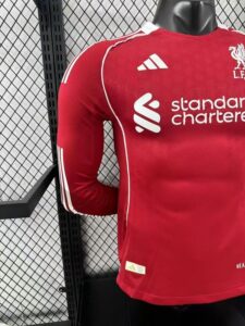 2526 Liverpool home player Long Sleeves S-XXL - Imagem 3