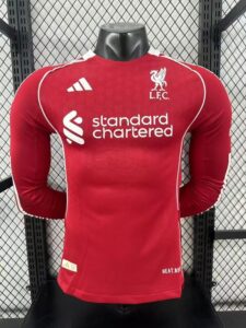 2526 Liverpool home player Long Sleeves S-XXL