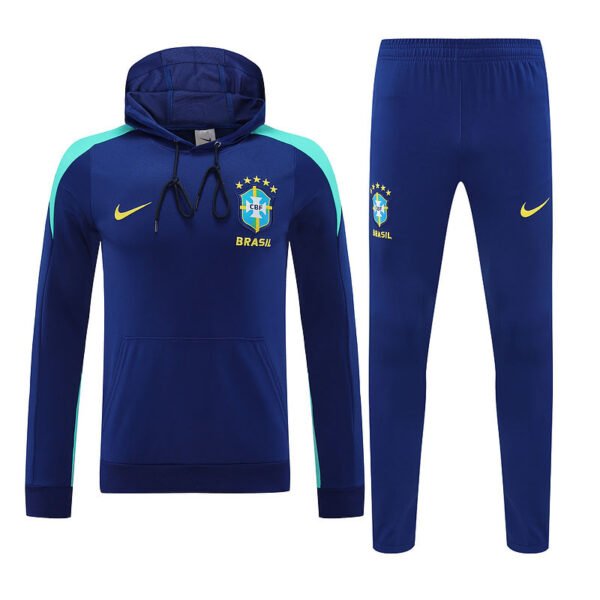 2526 Brazil sapphire Hooded sweatshirt suit S-2XL - Image 2