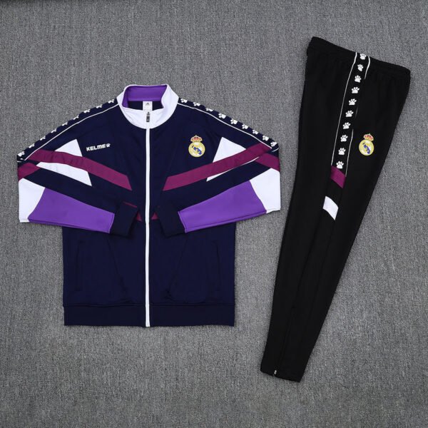 2526 Real madrid long zipper purple blue kit S-XXL - Image 5