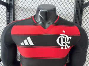 2526 Flamengo home Long Sleeves player version jerseys S-4XL - Imagem 5