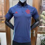 2526 Flamengo training suit blue polo S-4XL