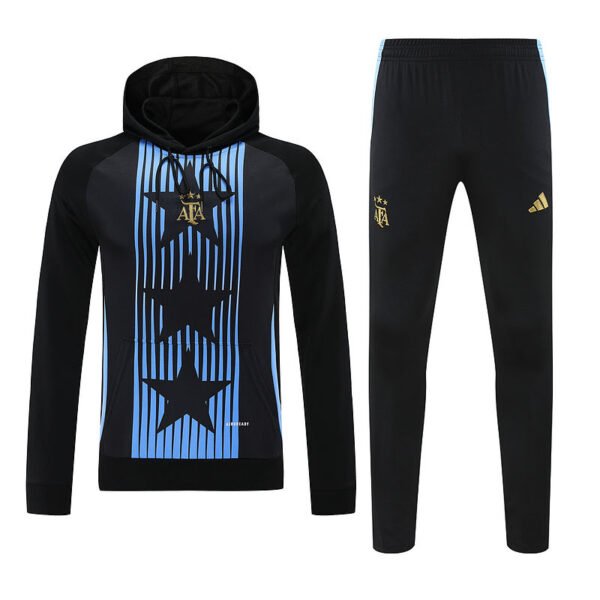 2526 Argentina  balck with cap kit S-XXL - Image 2