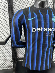 Inter Milan 2025/26 Home Jersey Player Long Sleeves S-2XL - Imagem 9