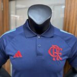 2526 Flamengo training suit blue polo S-4XL - Imagem 3
