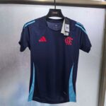2526 Flamengo Woman training suit blue round neck S-2XL