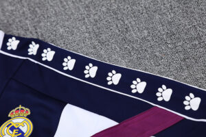 2526 Real madrid long zipper purple blue kit S-XXL - Imagem 3