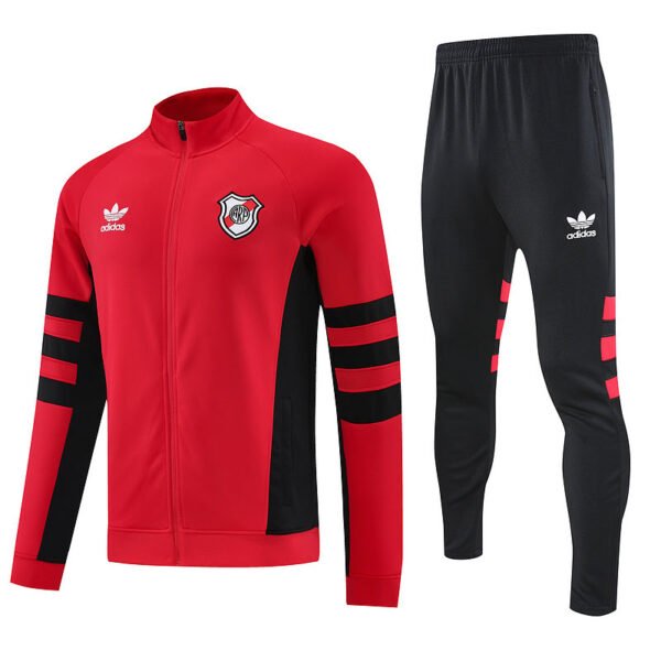 2526 River plate long zipper  red training kit S-XXL