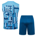 D1261# 2425 Short-sleeved Marseille light blue inkjet   S-XXL - Imagem 2