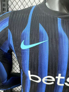 Inter Milan 2025/26 Home Jersey Player Long Sleeves S-2XL - Imagem 7
