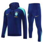 2526 Brazil sapphire Hooded sweatshirt suit S-2XL