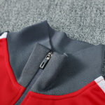 2526 M-U long zipper red   with  gray  kit S-XXL - Imagem 4