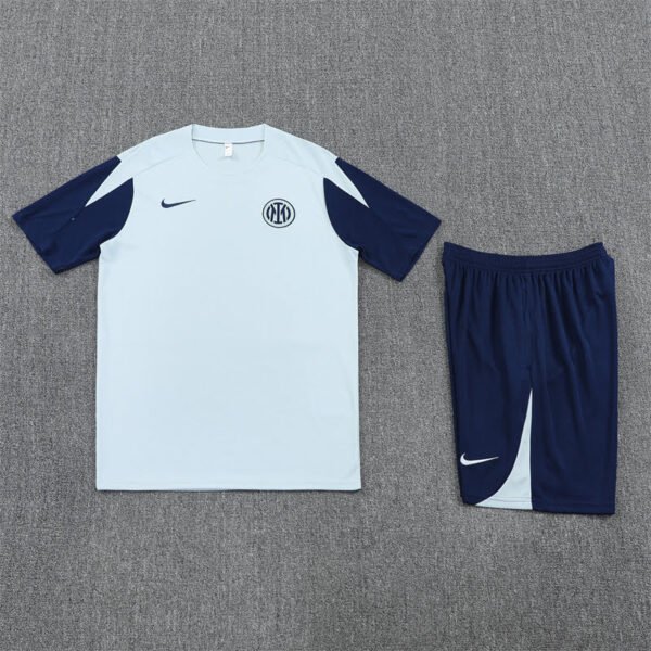 2526 Inter milan light grey short kit S-2XL - Image 5