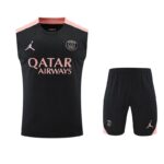 2526 PSG training suit  balck vest S-XXL - Imagem 2