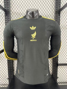 2526 Mexico Gold Black Special Long Sleeves 125th S-2XL