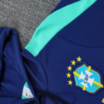 2526 Brazil sapphire Hooded sweatshirt suit S-2XL - Imagem 5