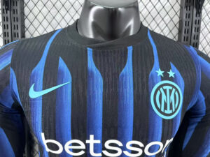 Inter Milan 2025/26 Home Jersey Player Long Sleeves S-2XL - Imagem 5