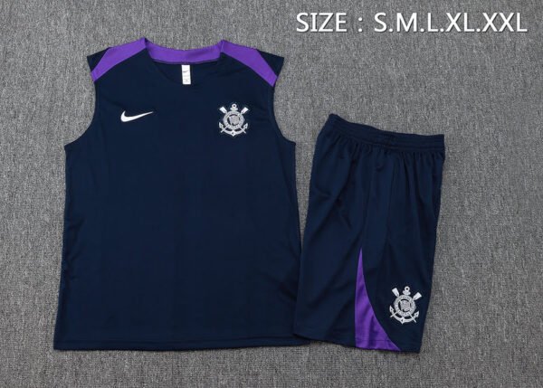 D1303 2025/26 Corinthians deep blue vest kit S-2XL - Image 5