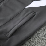 2526 Real madrid long zipper gray kit   S-2XL - Imagem 5