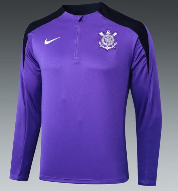 2425 Corinthians purple training suit half zipper kit Size S-XXL - Image 2