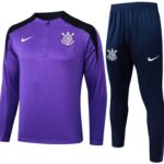 2425 Corinthians purple training suit half zipper kit Size S-XXL