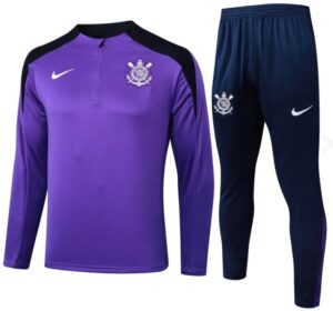 2425 Corinthians purple training suit half zipper kit Size S-XXL