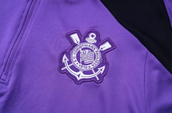 2425 Corinthians purple training suit half zipper kit Size S-XXL - Image 5