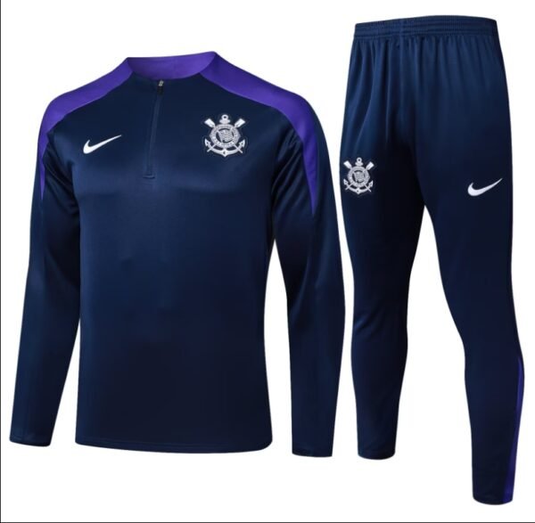 2425 Corinthians half zipper black kit S-XXL