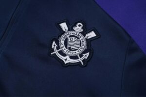 2425 Corinthians half zipper black kit S-XXL - Imagem 5