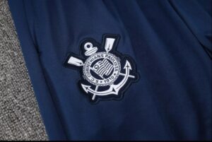 2425 Corinthians half zipper black kit S-XXL - Imagem 13
